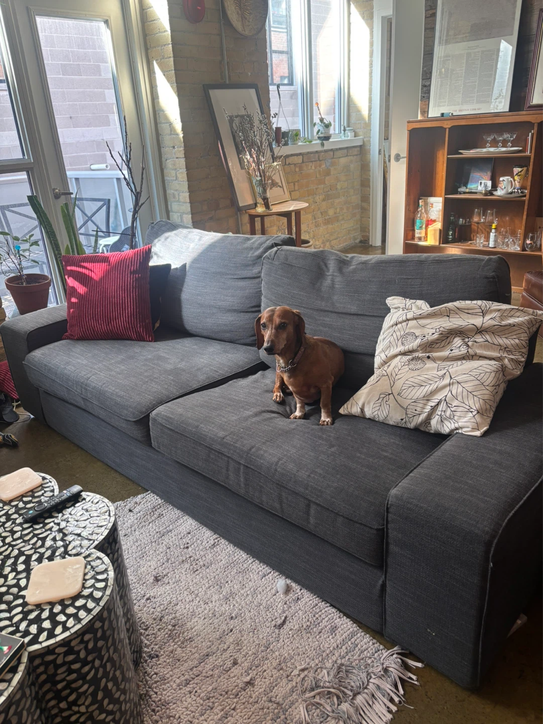 Dark Grey Sofa IKEA