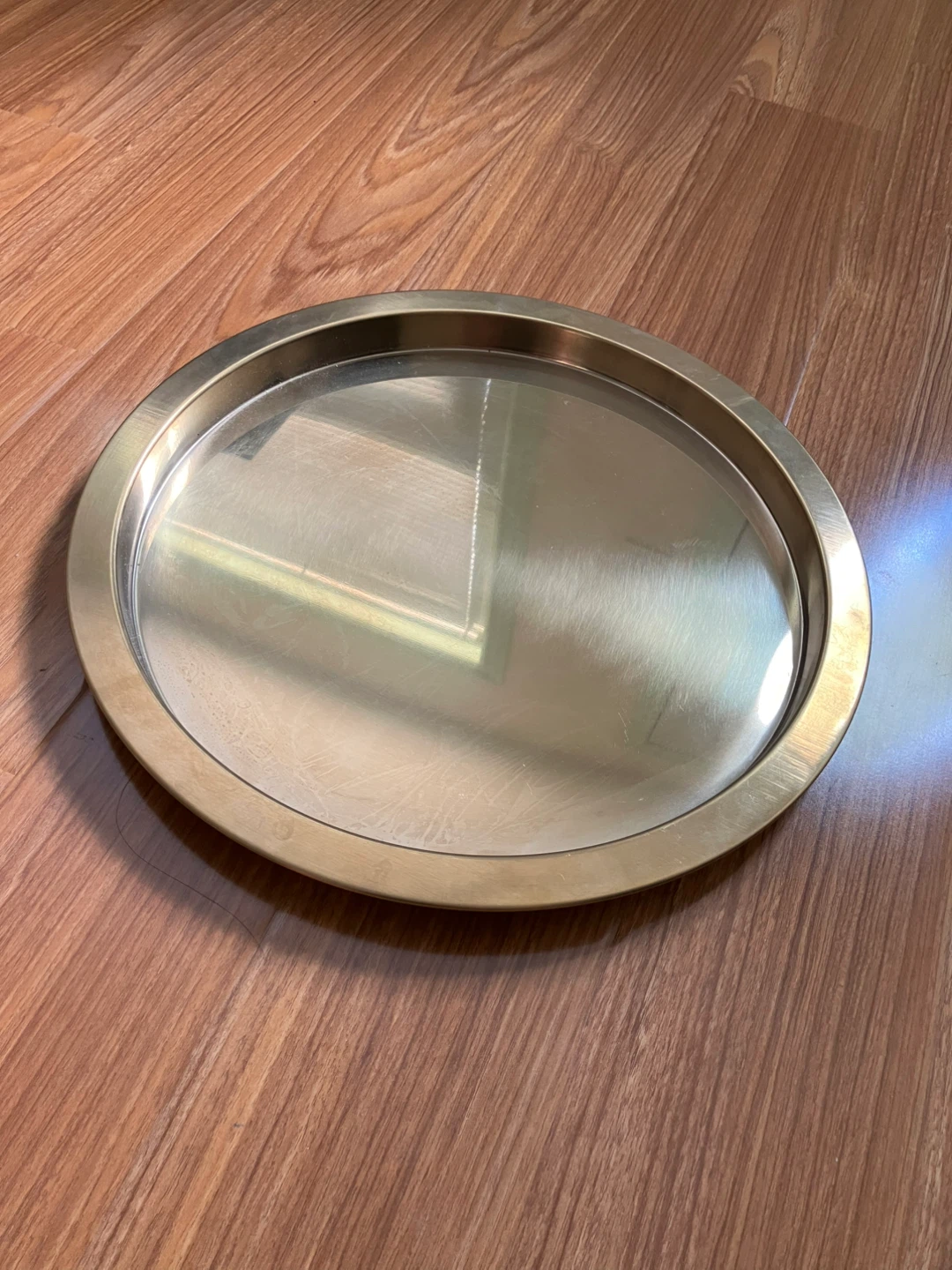 IKEA GLATTIS Tray - Brass Color - 38 cm