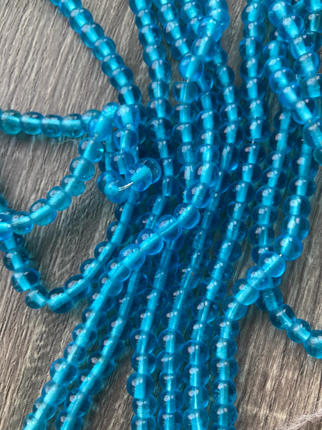 Blue Glass Beads Strands - photo 2