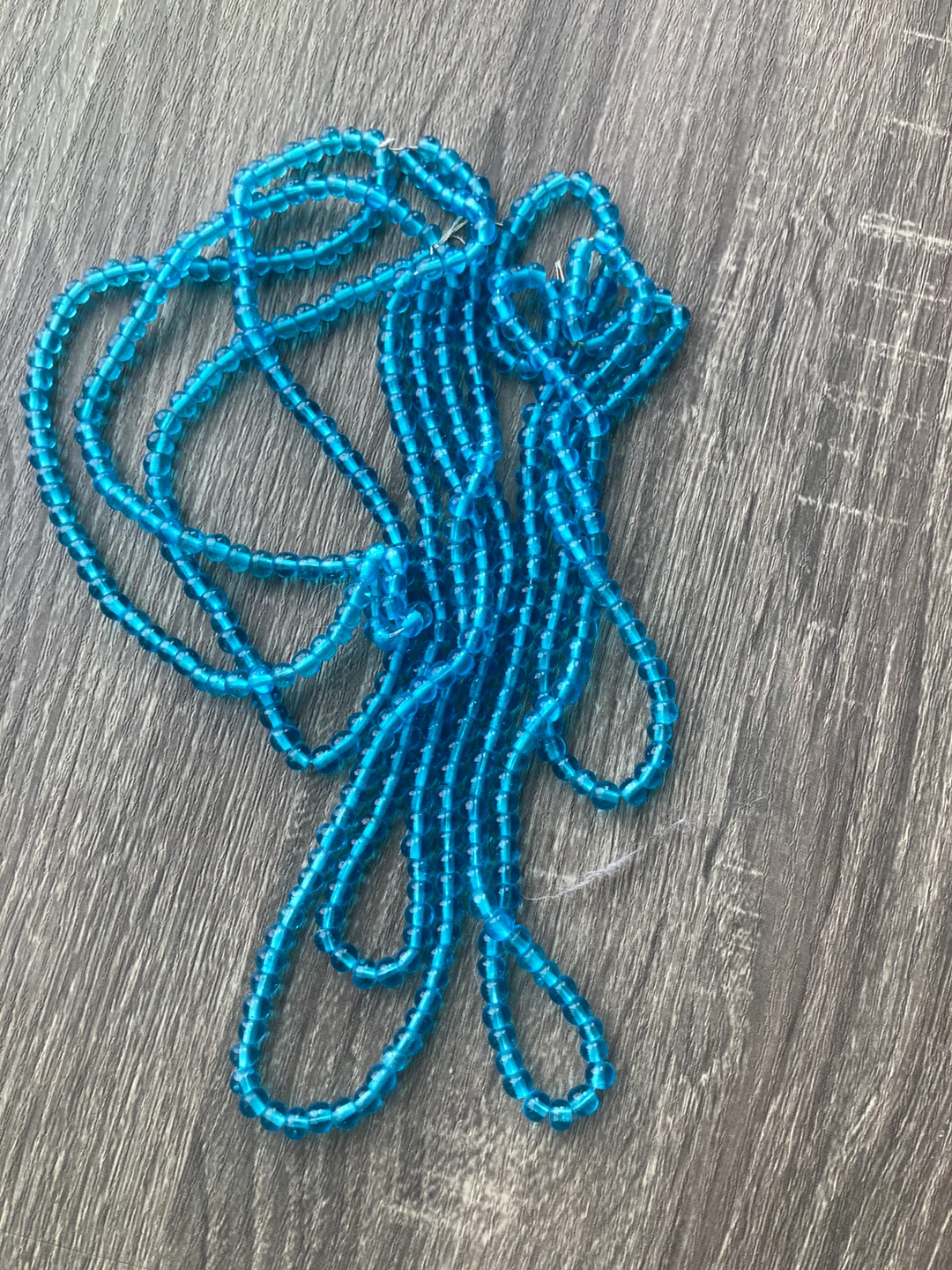 Blue Glass Beads Strands