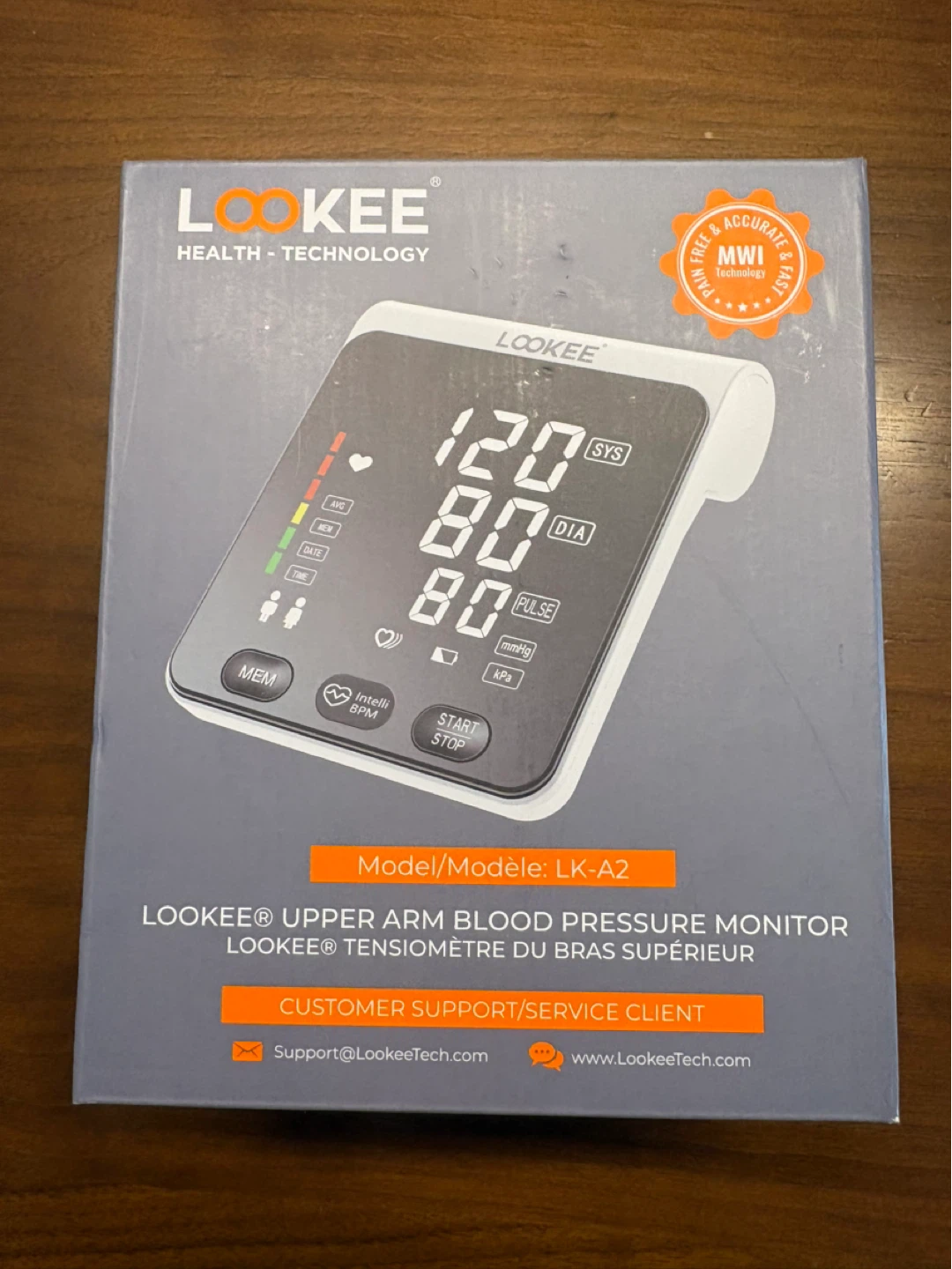 LOOKEE Upper Arm Blood Pressure Monitor LK-A2