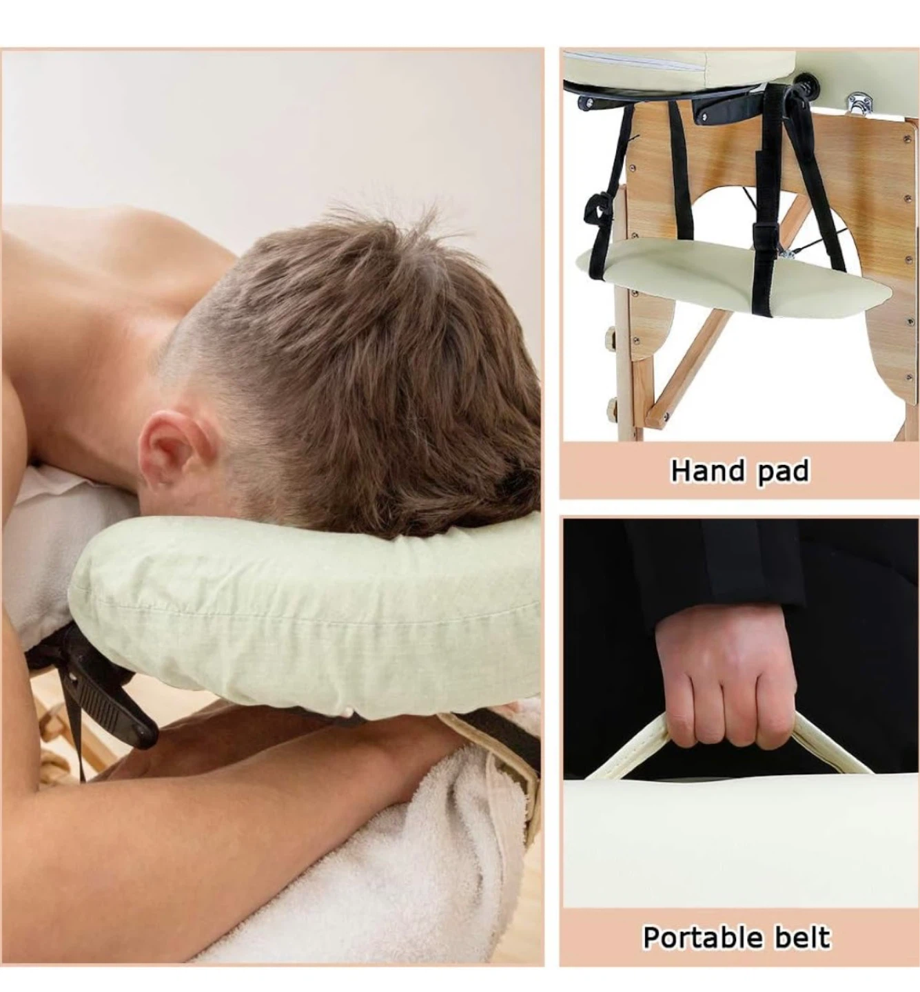 Portable Massage Table with Face Cradle and Adjustable Height - photo 3