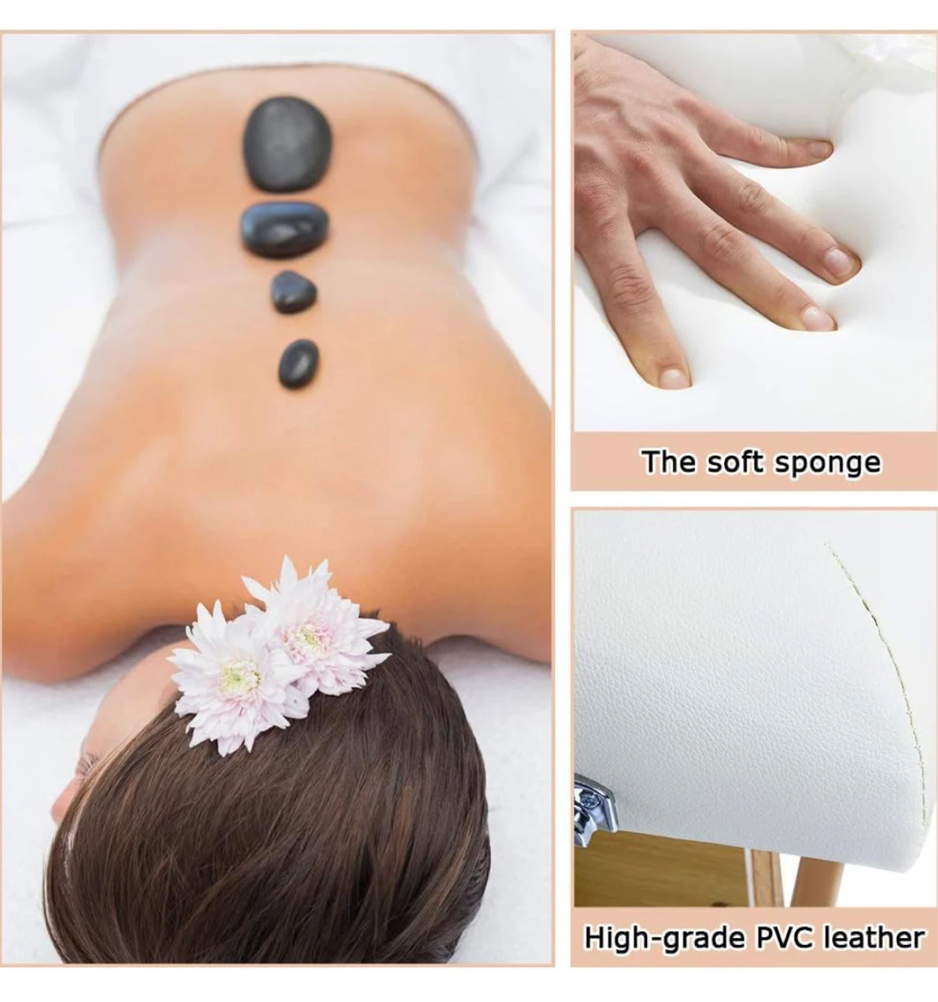 Portable Massage Table with Face Cradle and Adjustable Height - photo 4
