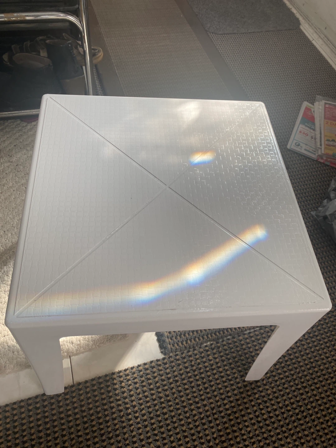 White Side Table 🌱