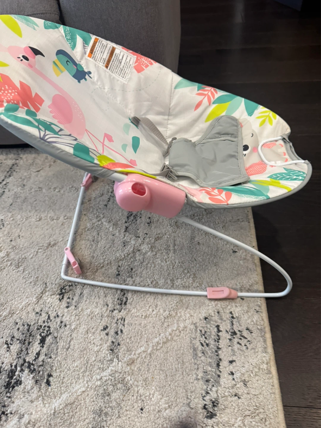 Baby Bouncer with Flamingo Print - photo 3