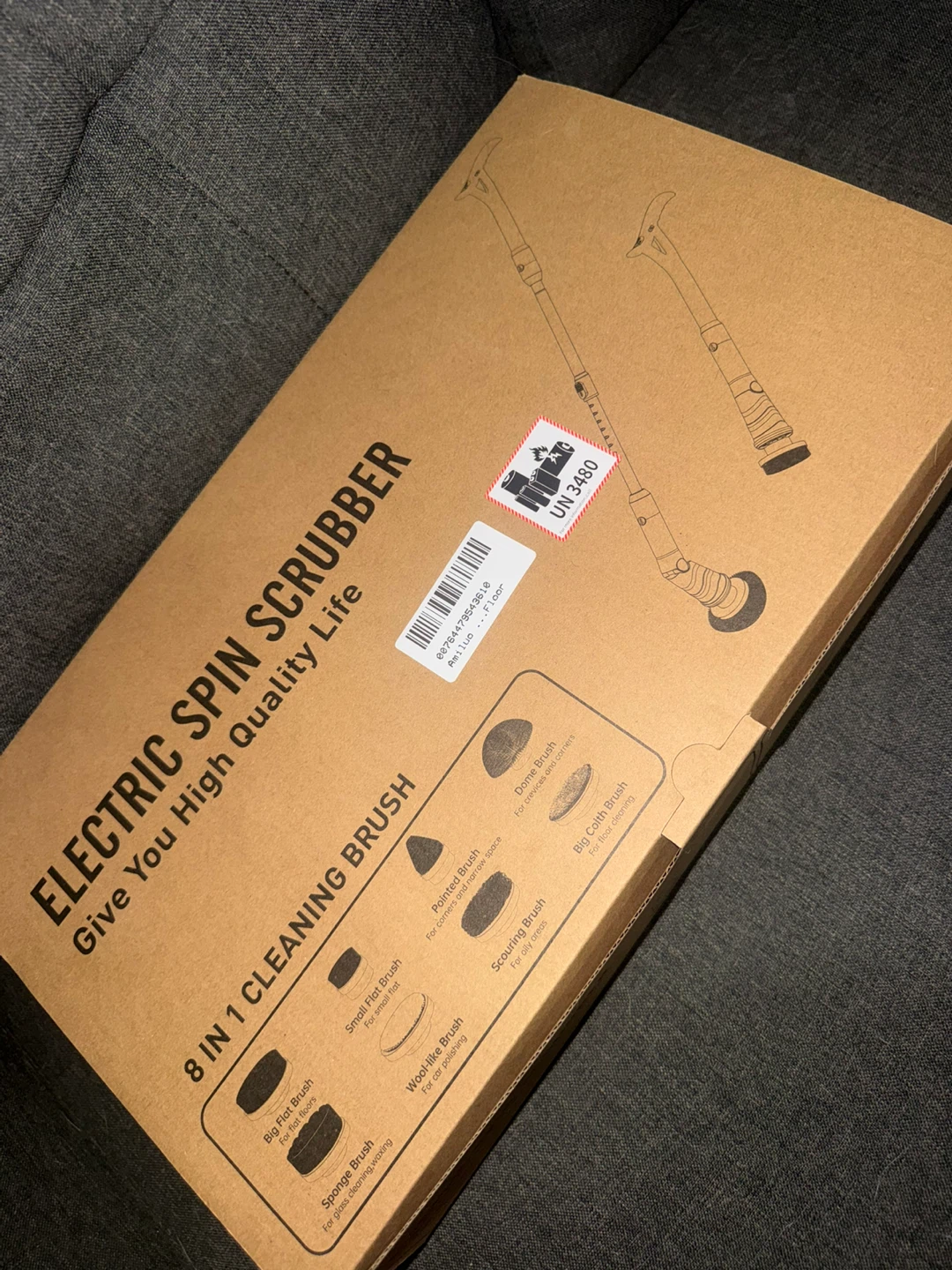 Electric Spin Scrubber with Adjustable Alloy Arm - photo 5
