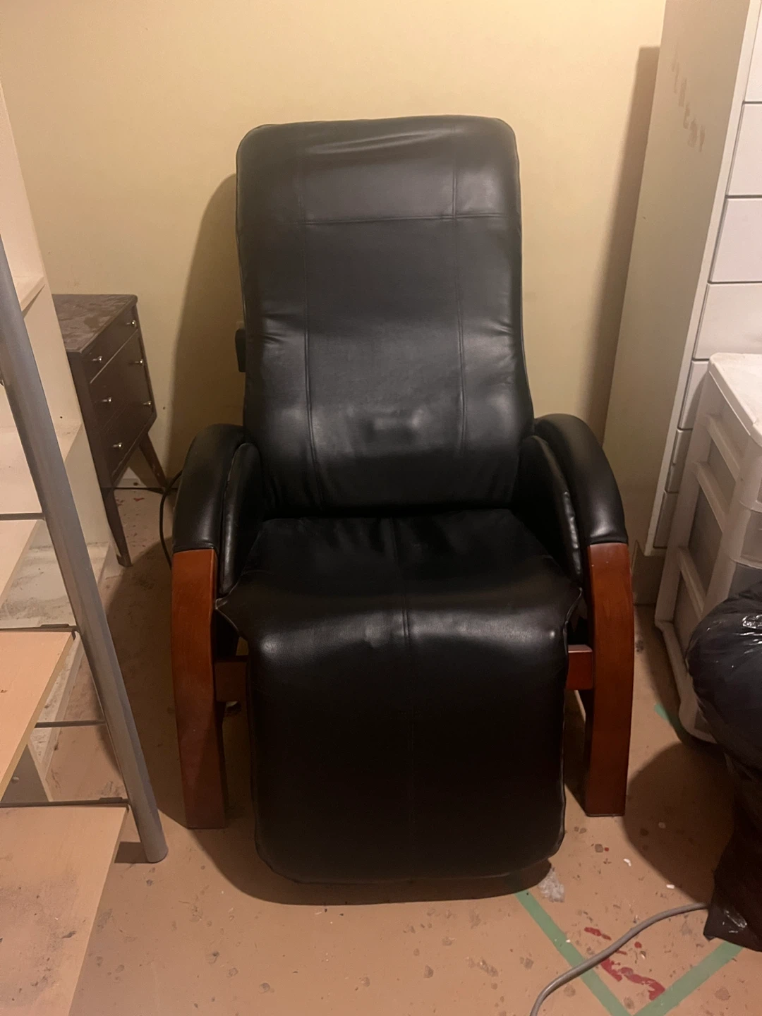 Black Leather massage chair