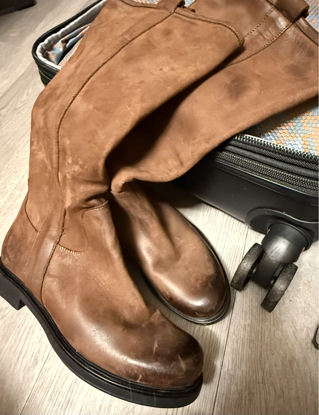 🧡Brown Leather Knee-High Boots Size 38🧡