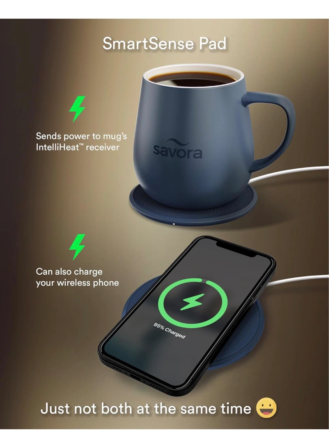 Savore IntelliHeat Smart Mug and Charging Pad - photo 3