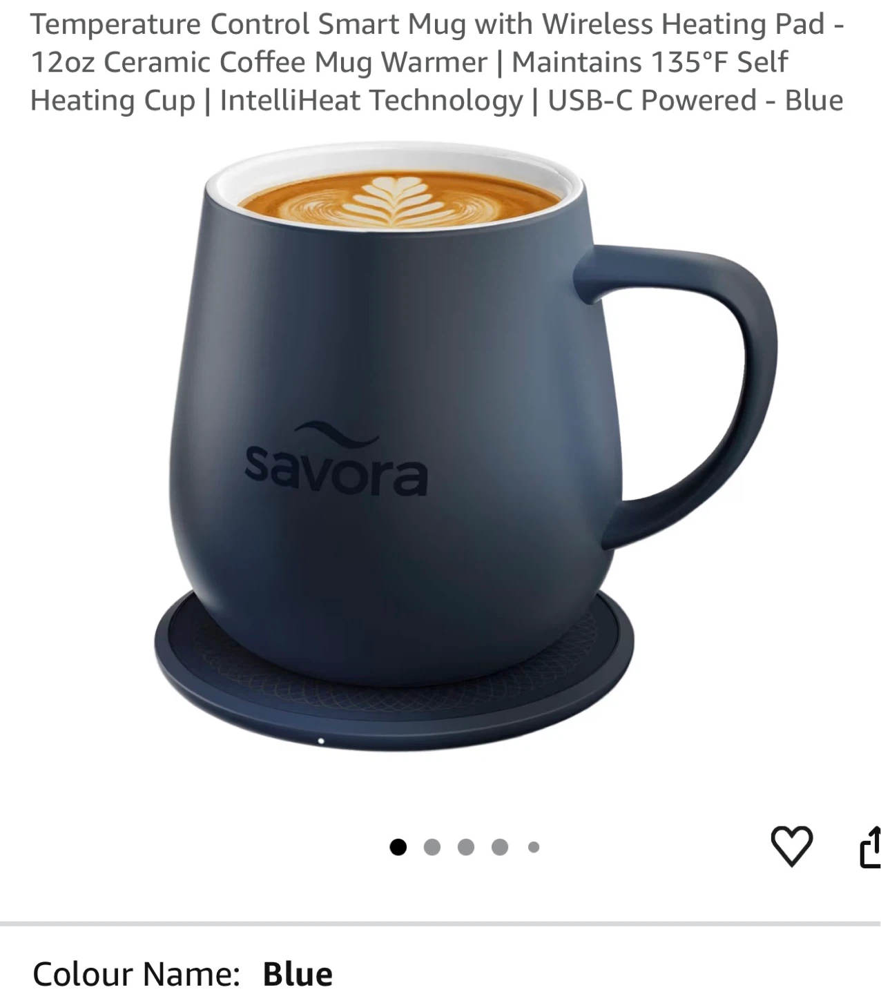 Savore IntelliHeat Smart Mug and Charging Pad