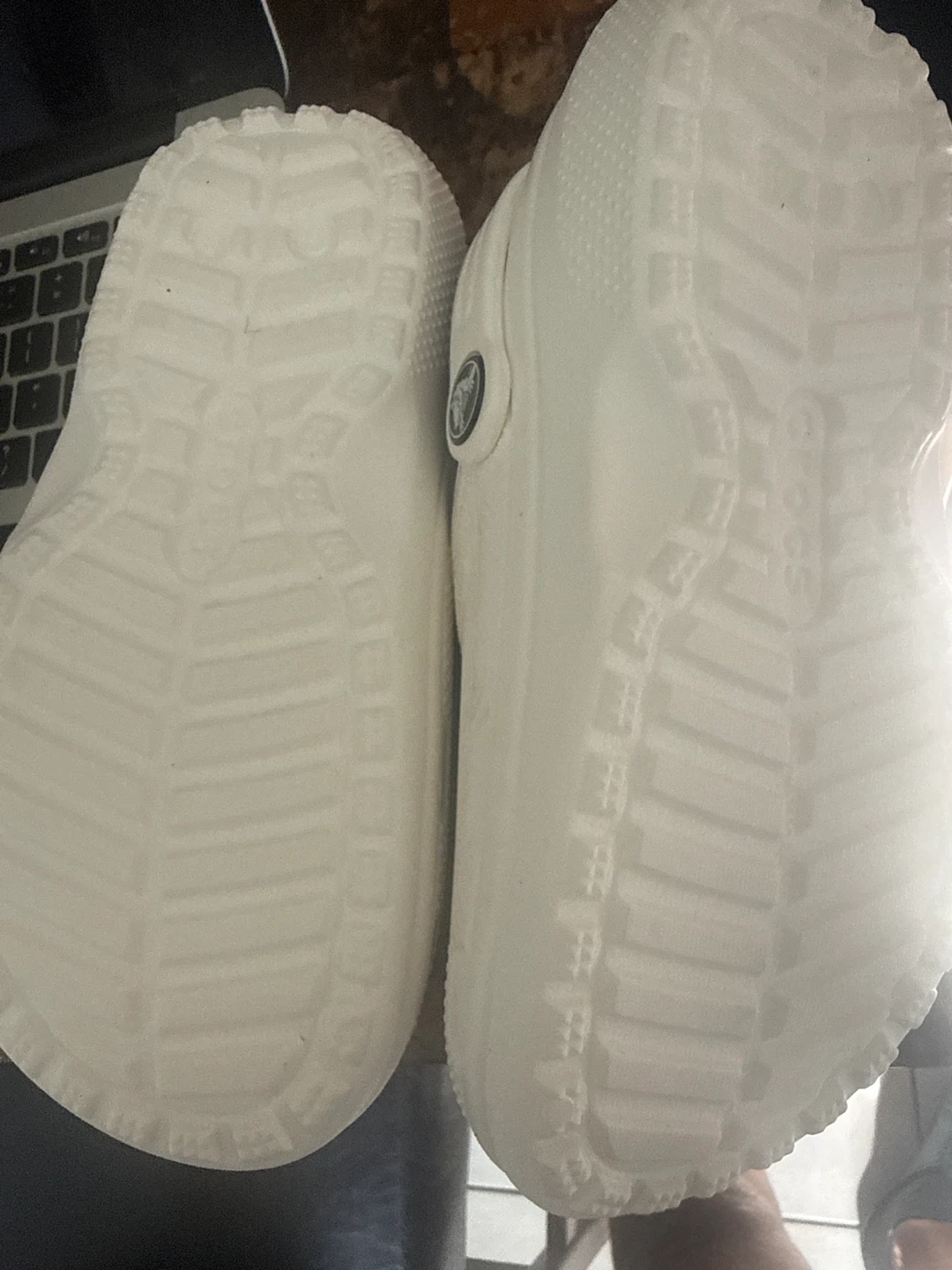 Crocs Lined Clogs White size c13 - photo 3
