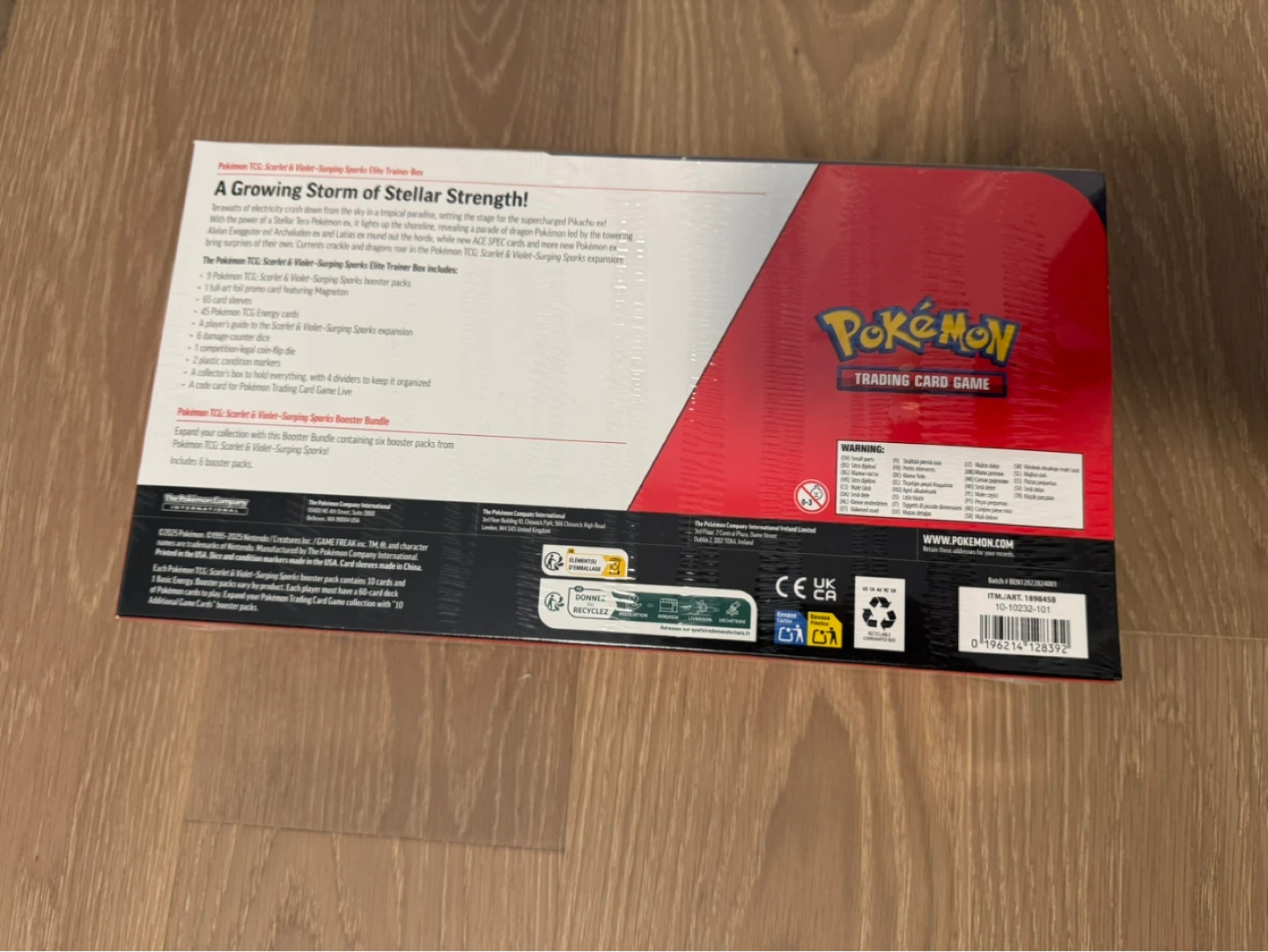 Pokemon: "Scarlet & Violet-surging sparks" ETB + booster bundle - photo 2