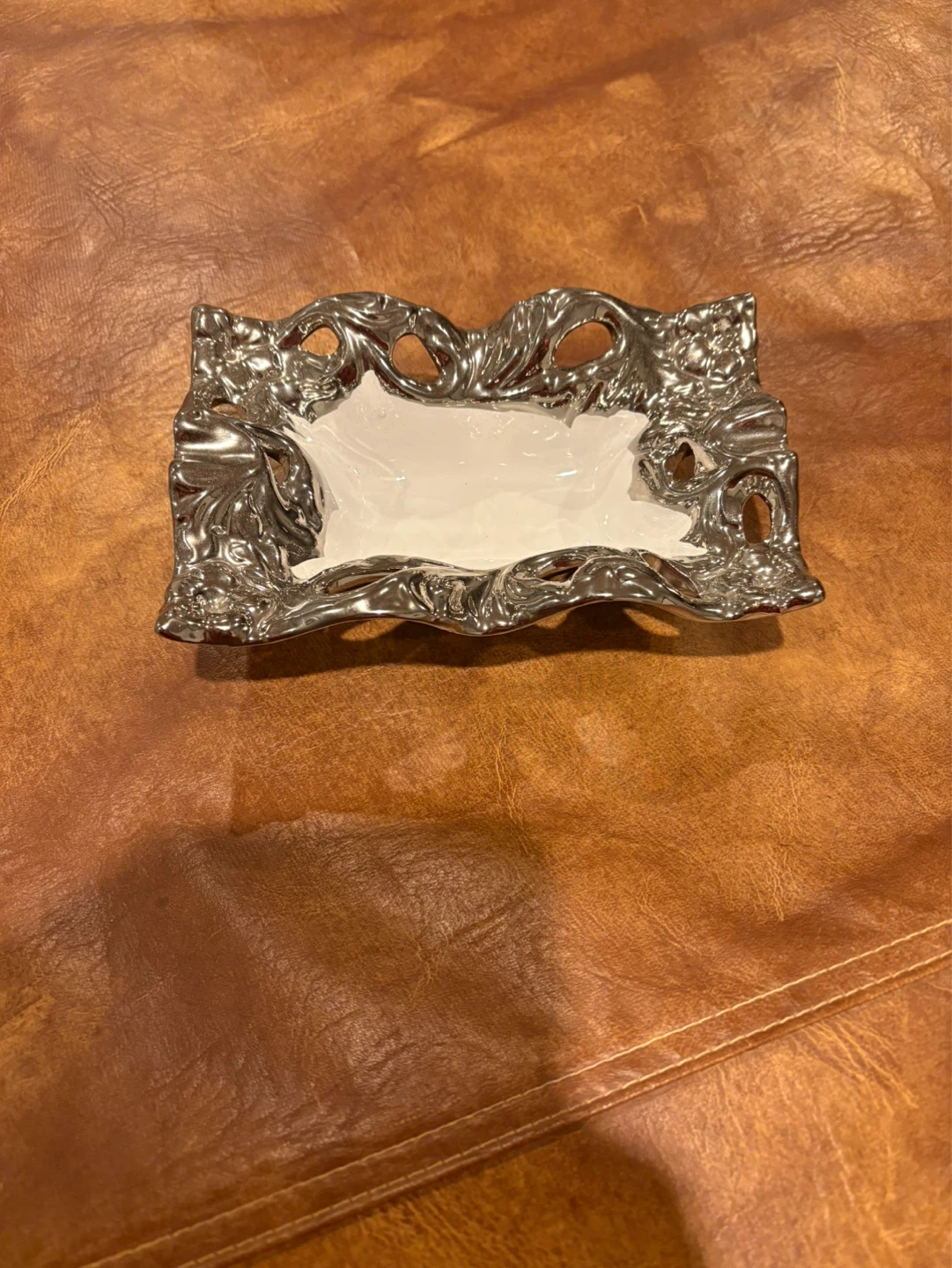 Ornate Silver Trinket Dish - photo 3