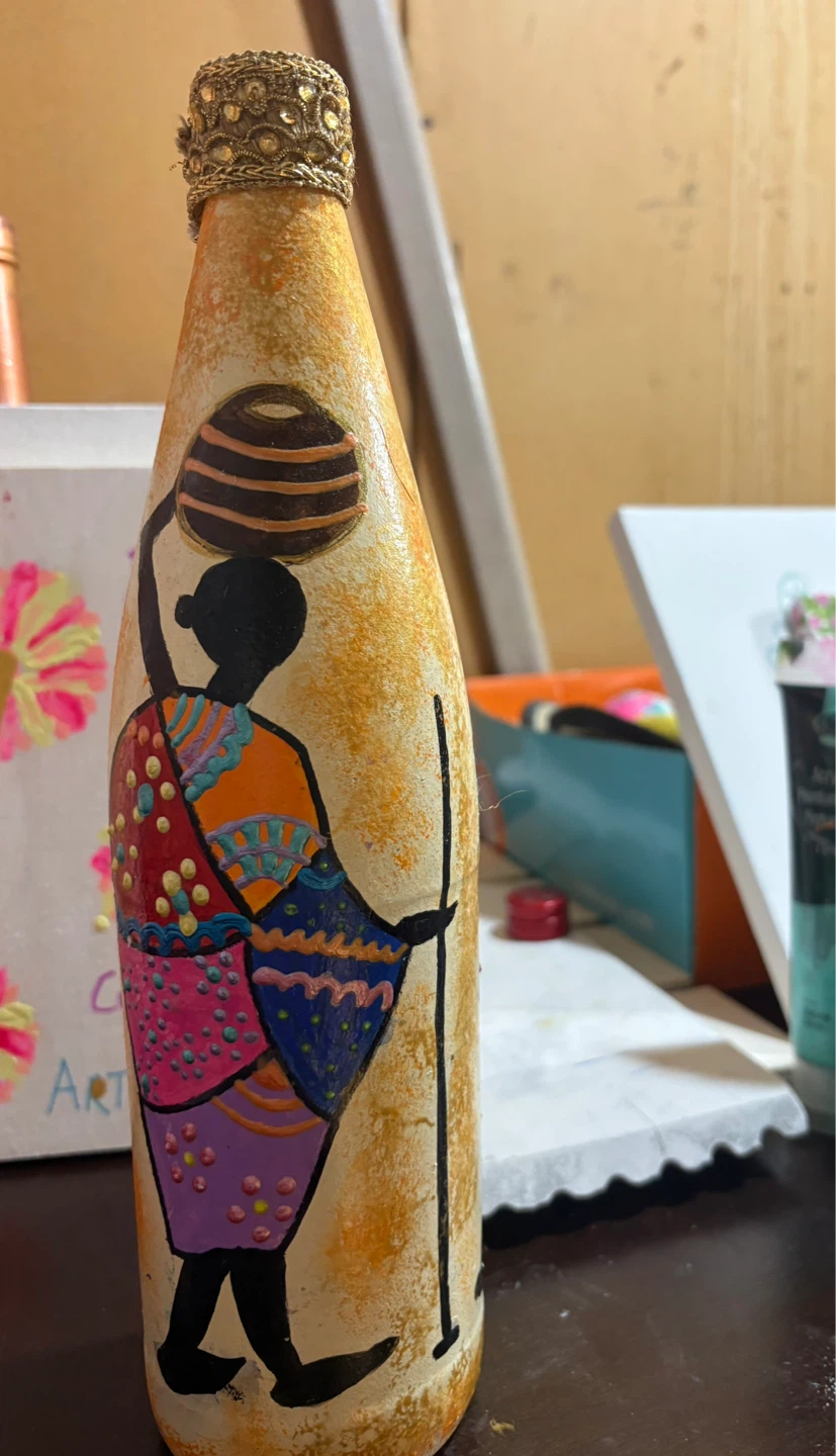 Hand-painted Decorative Bottle