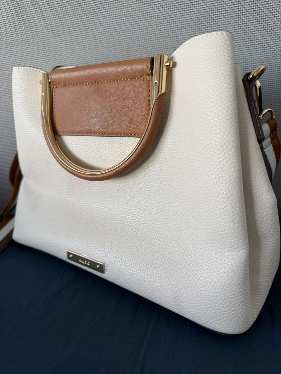 Aldo White and Brown Handbag - photo 2