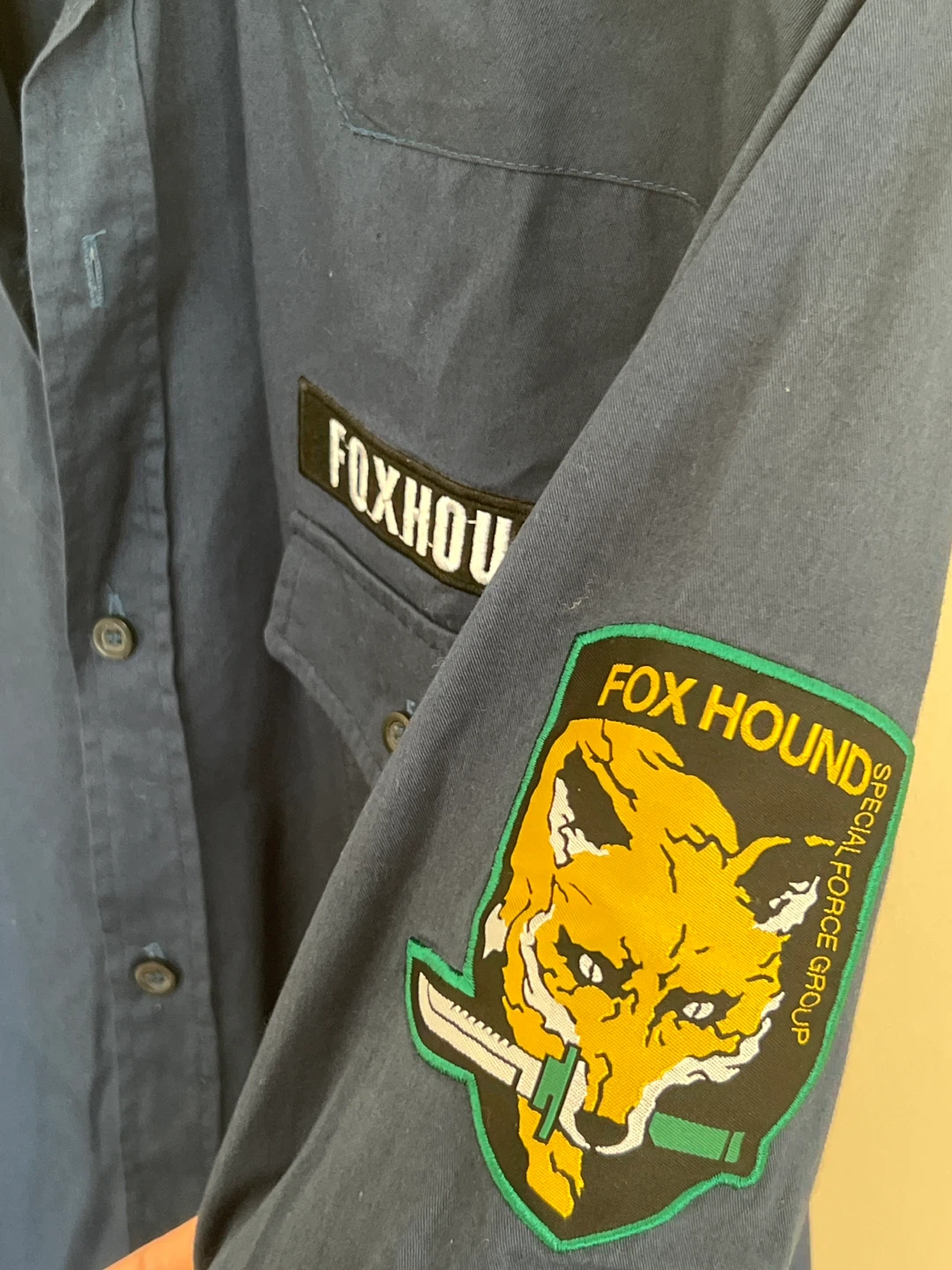 Insert Coin FOXHOUND Snake "Special Force Group" XXL Navy Shirt - photo 4