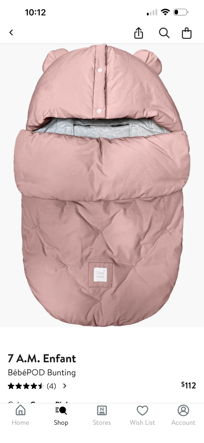 7 A.M. Enfant BébéPOD Bunting - Pink - photo 4