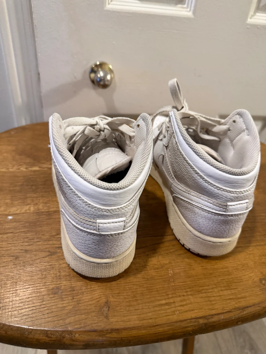 Air Jordan 1 Mid White Youth Shoes - photo 2
