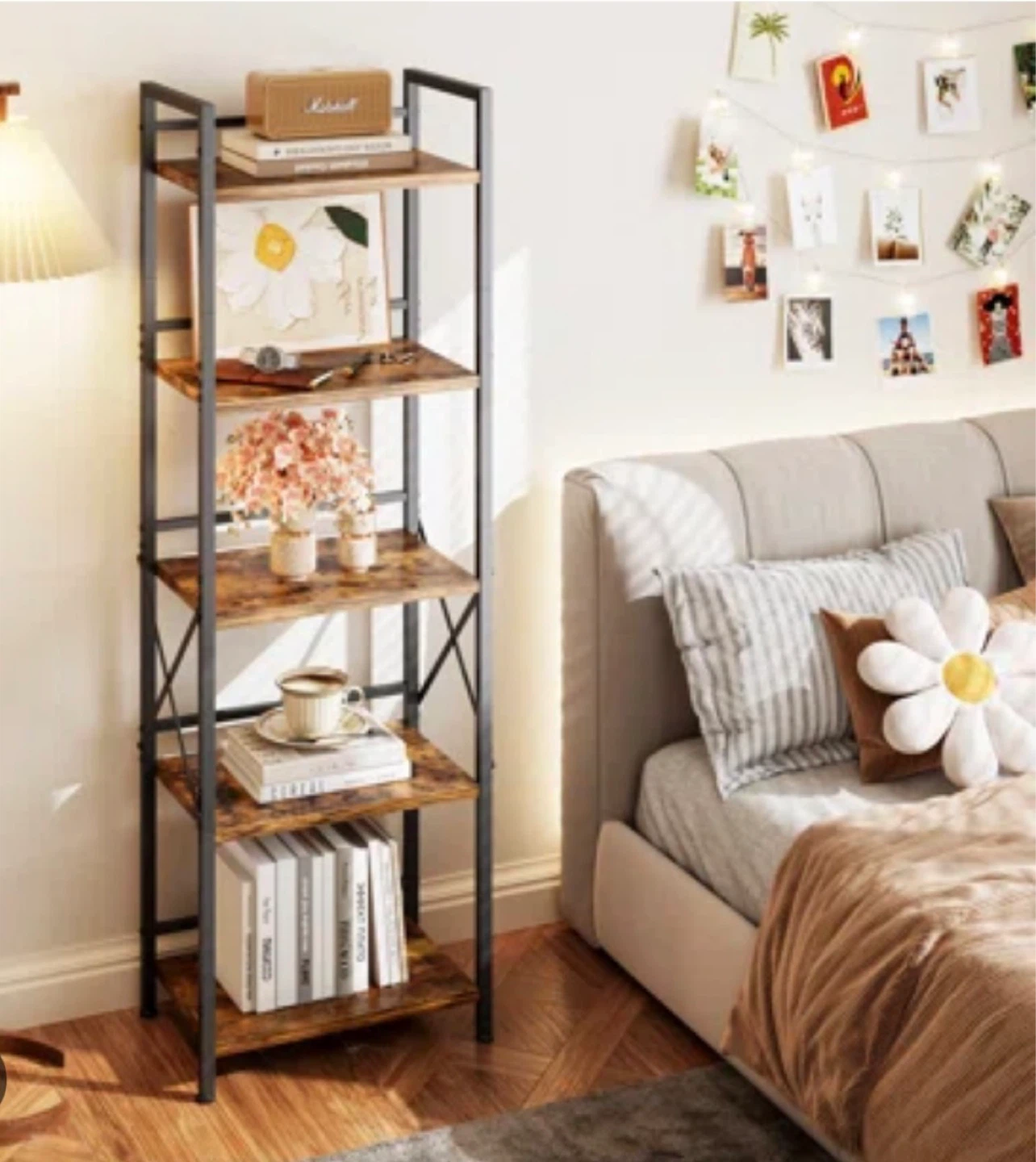 Industrial Wood Bookshelf