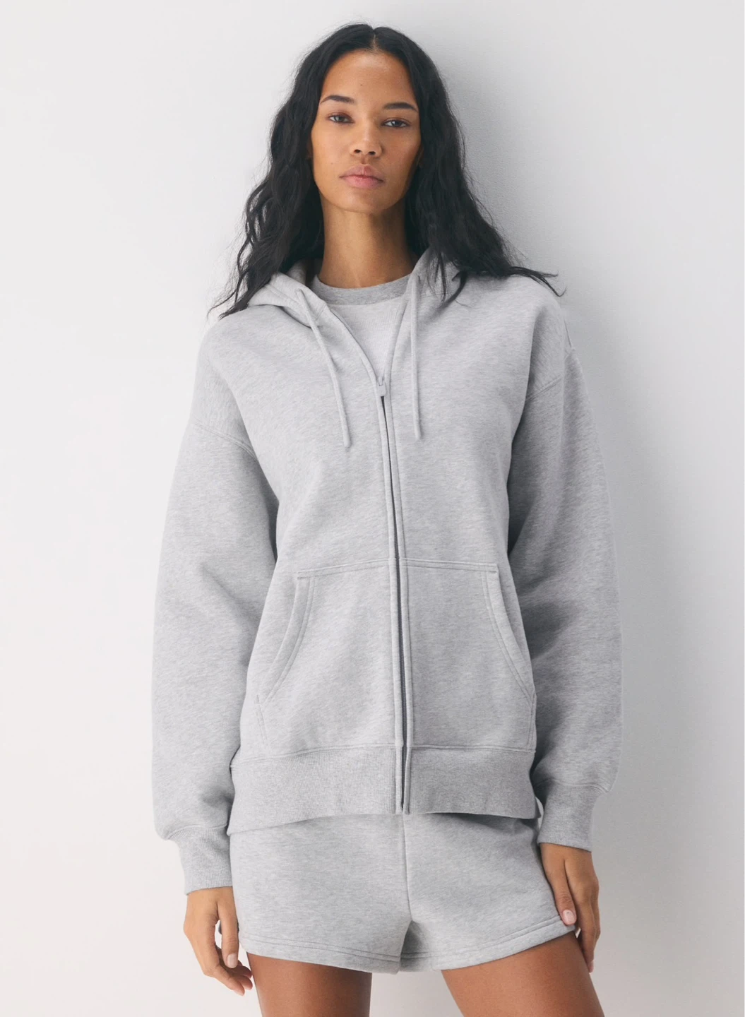 TNA Aritzia Cozy Sweatfleece Boyfriend Zip Hoodie