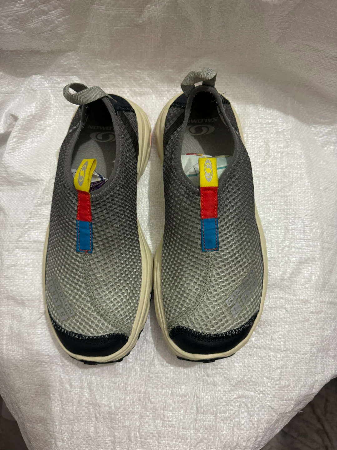 Salomon Grey Mesh Slip-On Shoes