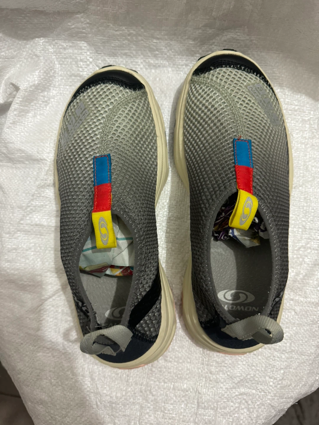 Salomon Grey Mesh Slip-On Shoes - photo 3