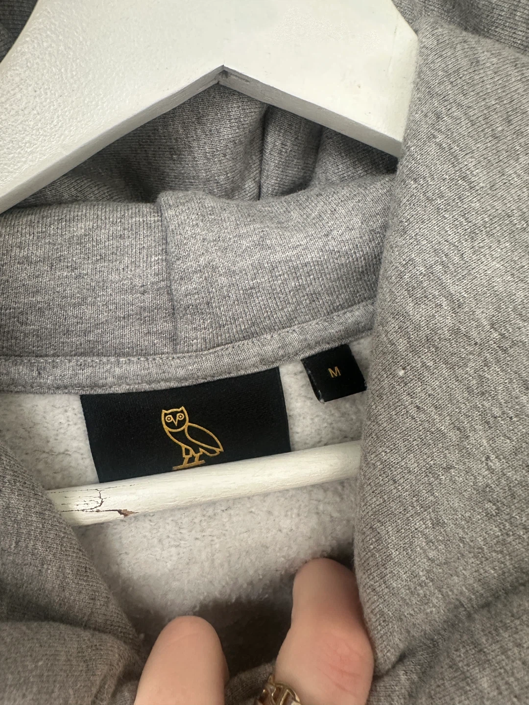 OVO Owl Hoodie Grey Size M - photo 3