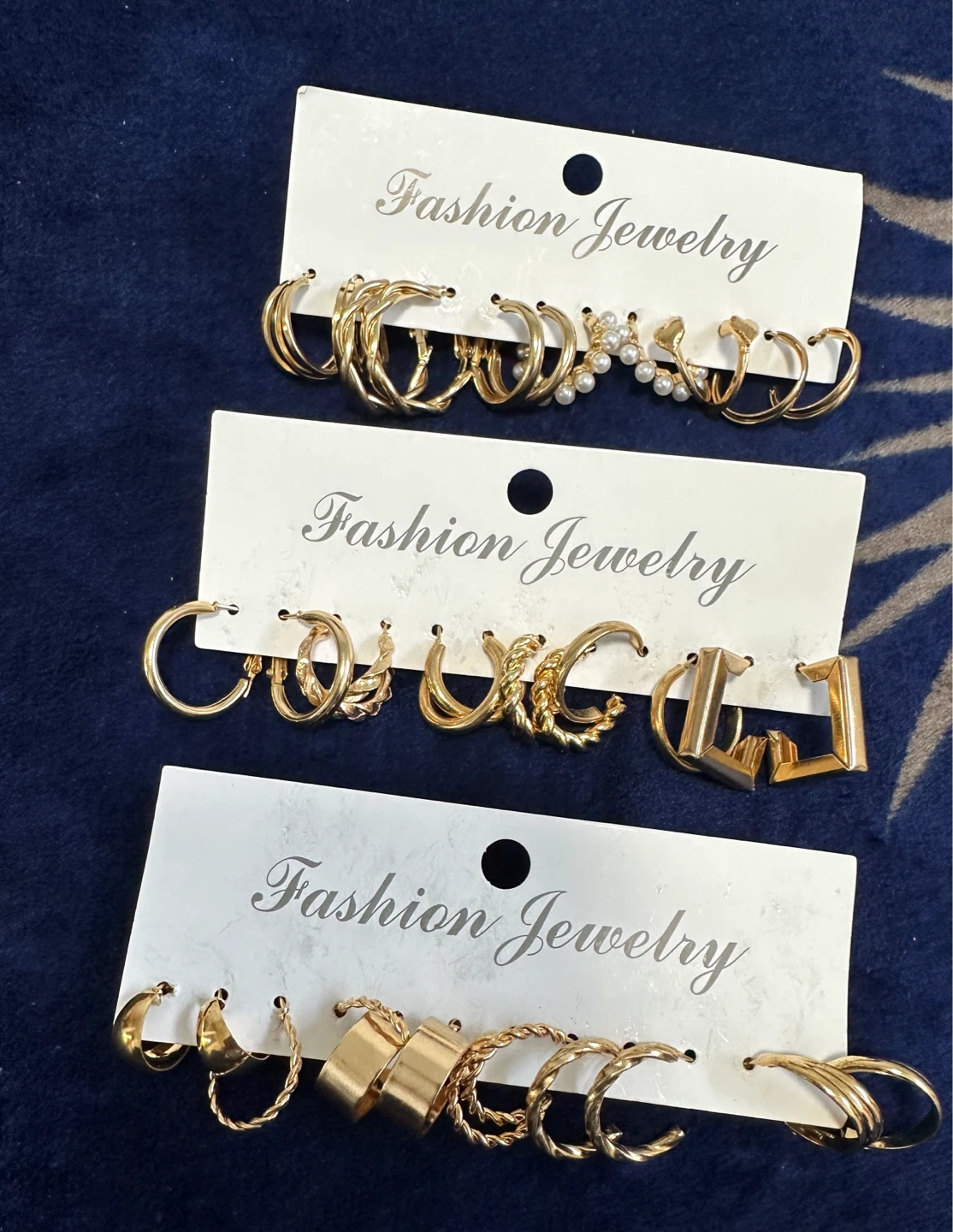 Fashion Jewelry Hoop Earring Set (Gold Tone) - photo 3