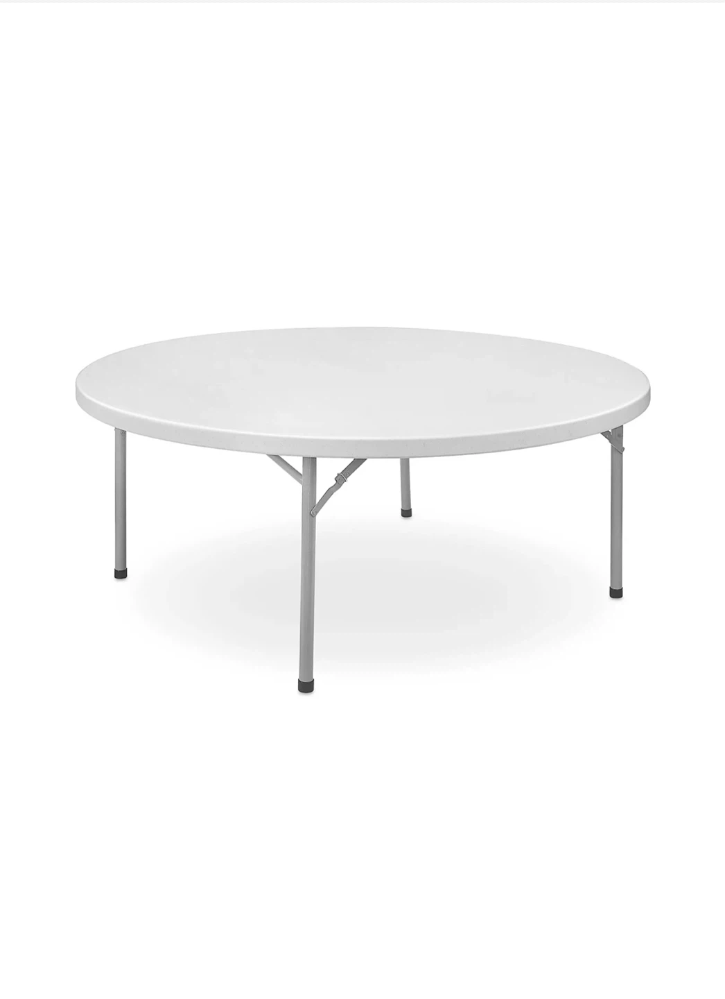 White Round Folding Table