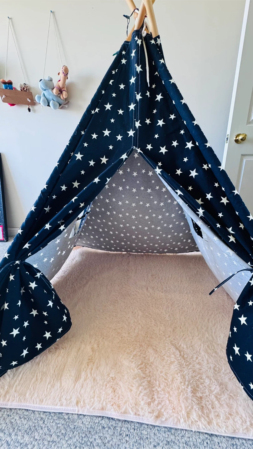Children's Star Print Teepee Tent - photo 2