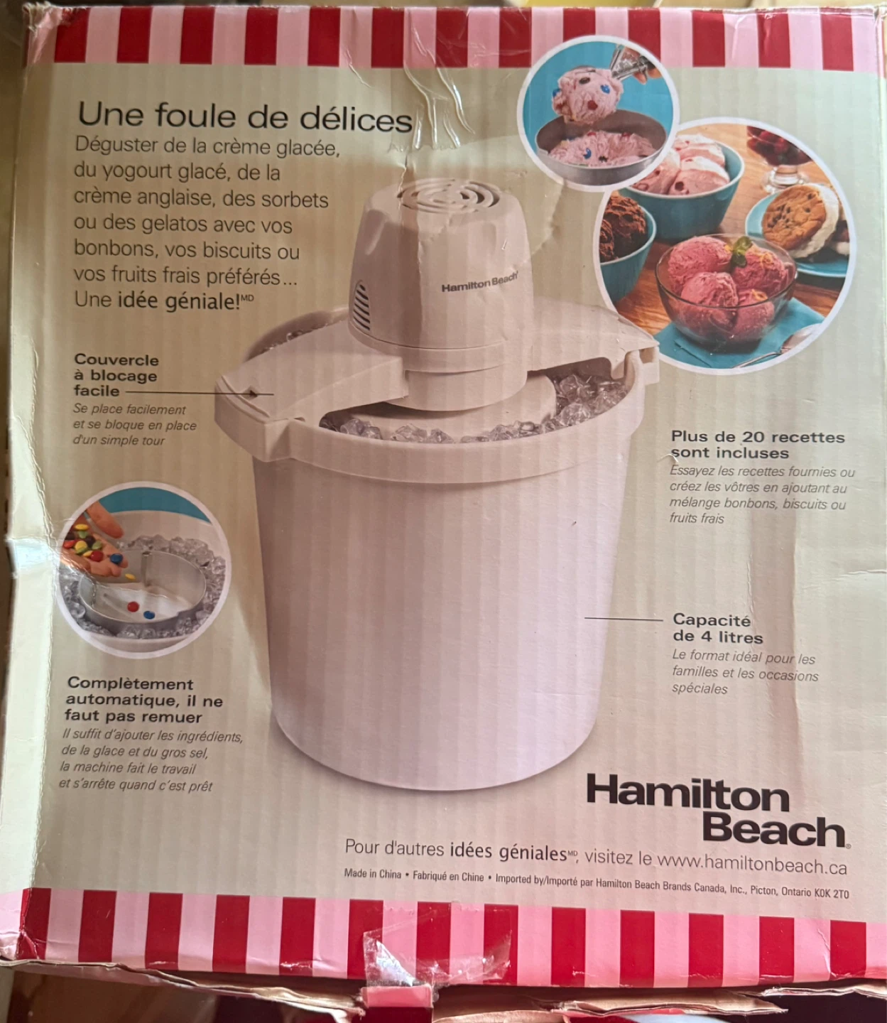 Hamilton Beach 4 Liter Ice Cream Maker