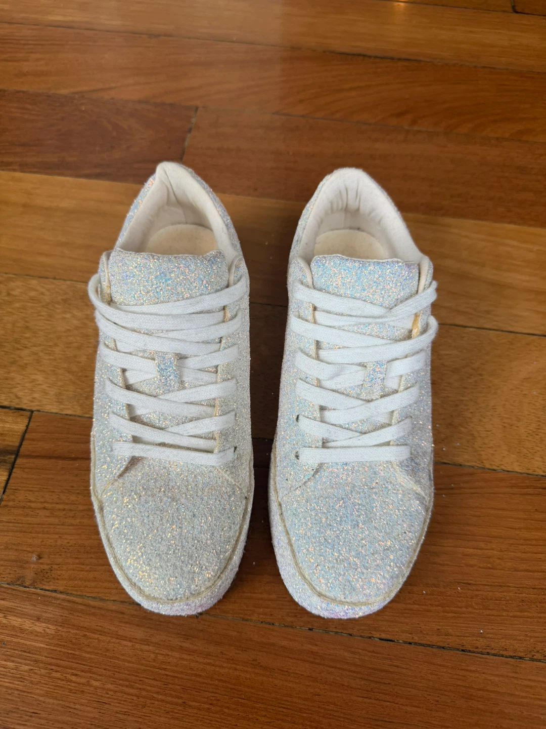 Sparkly White Sneakers - photo 2