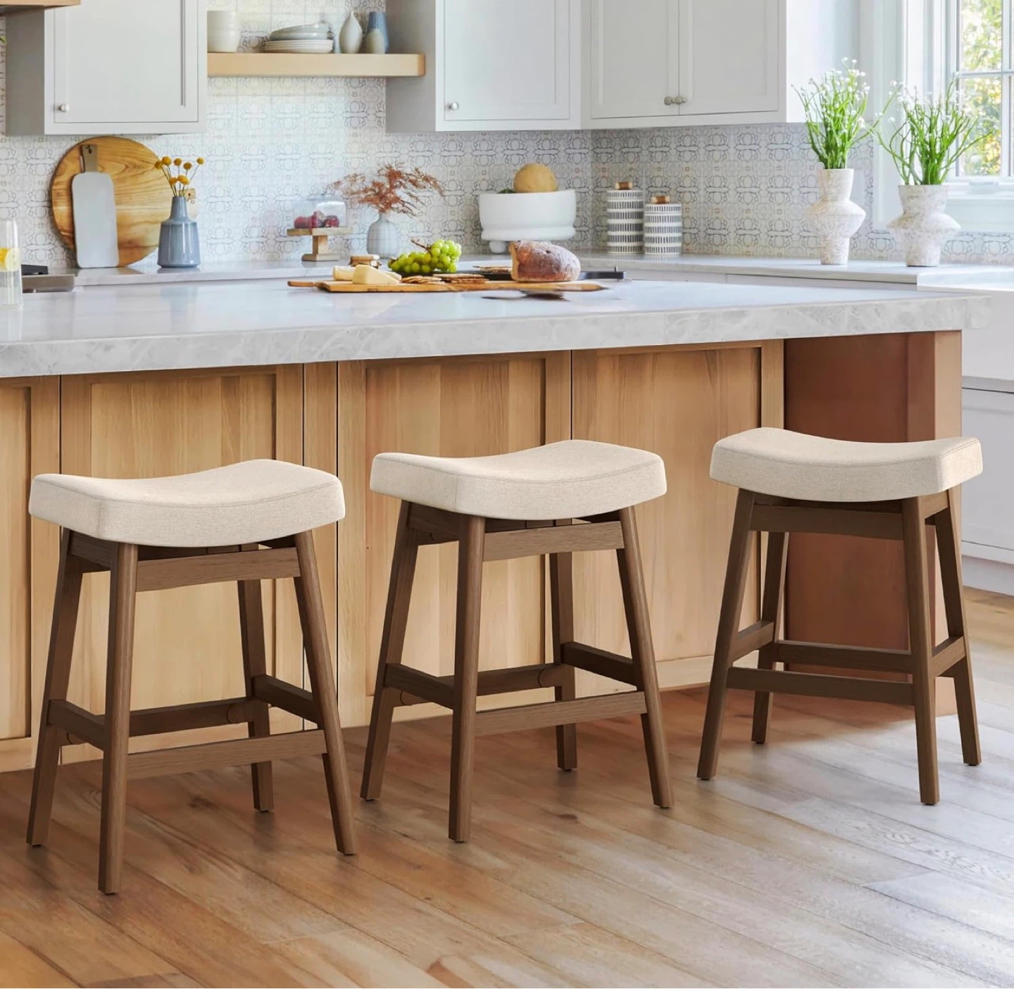 Mercedes Series Saddle Bar Stools - Set of 4