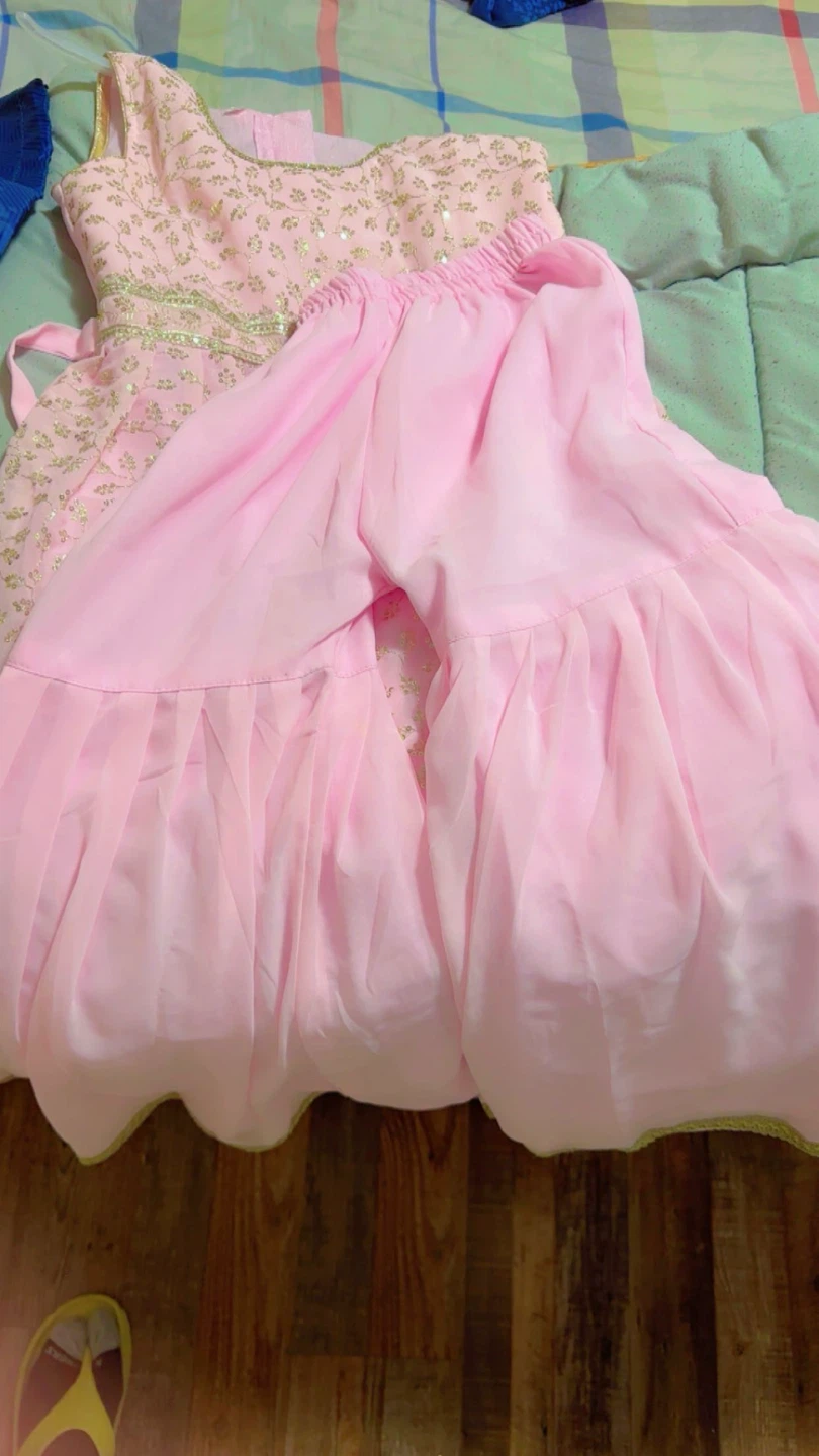 Pink Embroidered Girls' Outfit - photo 3