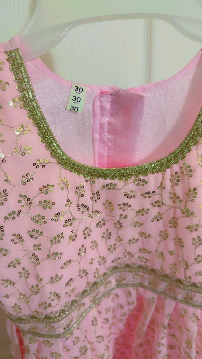 Pink Embroidered Girls' Outfit - photo 2