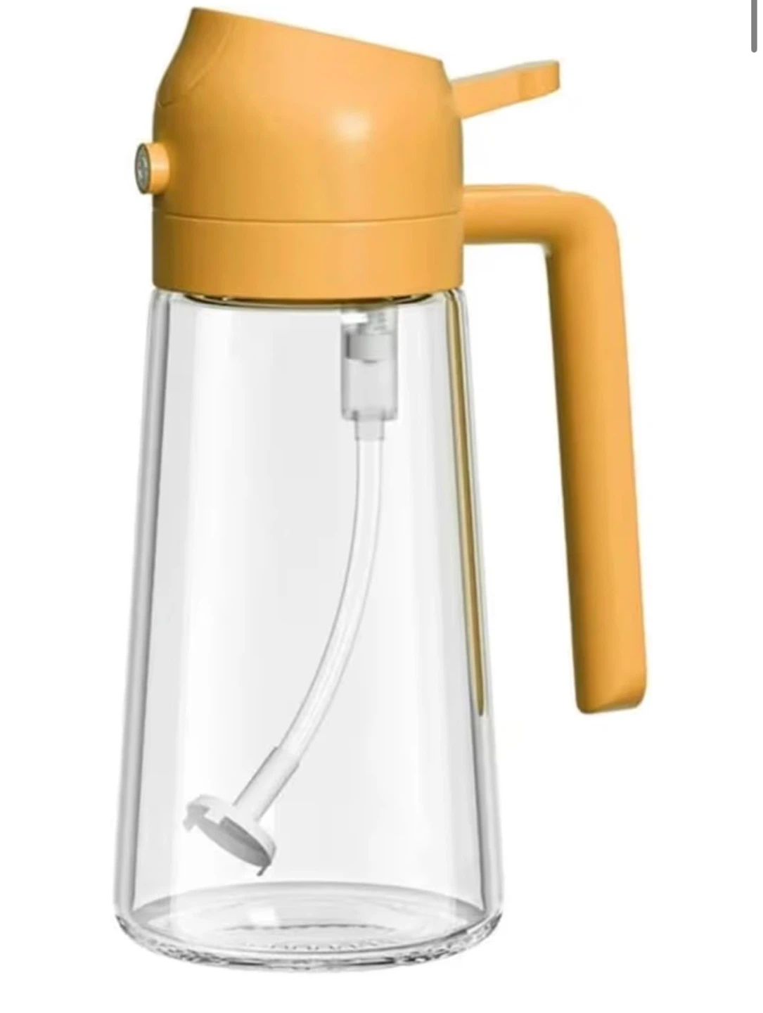 Oil Pouring & Spray Bottle with Handle 600ml