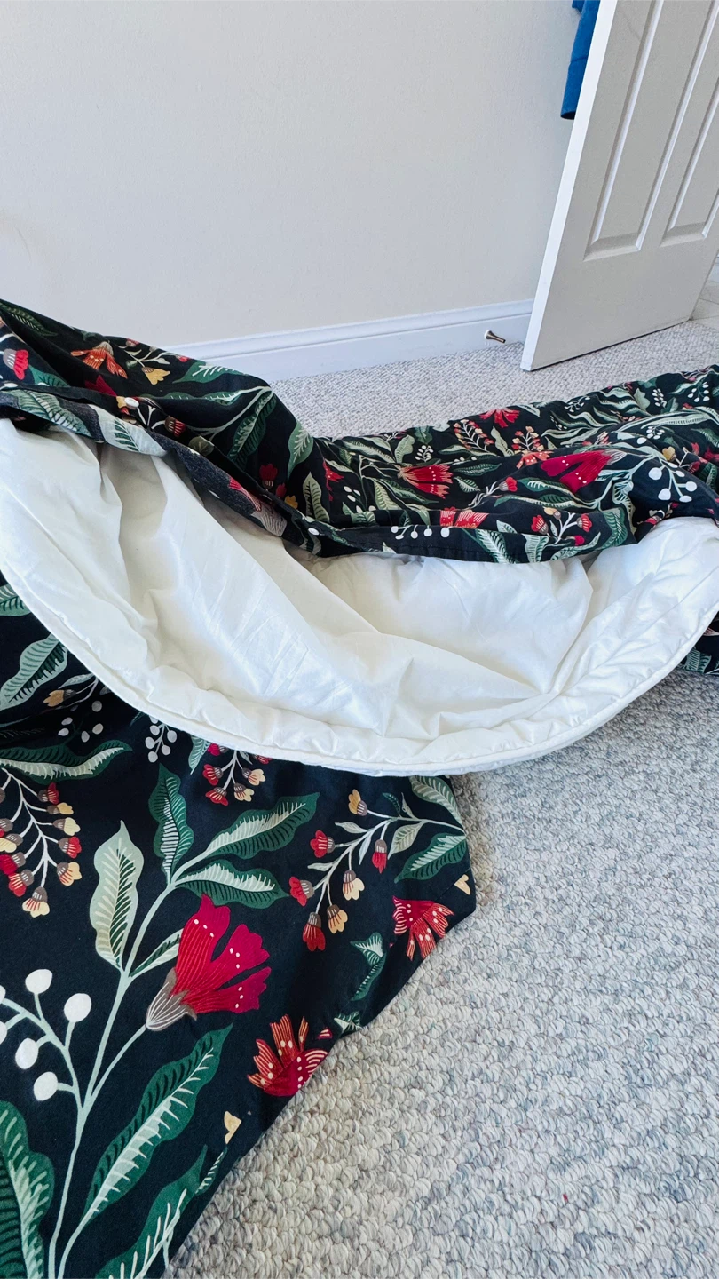 Duvet and cover cover with floral print - photo 3