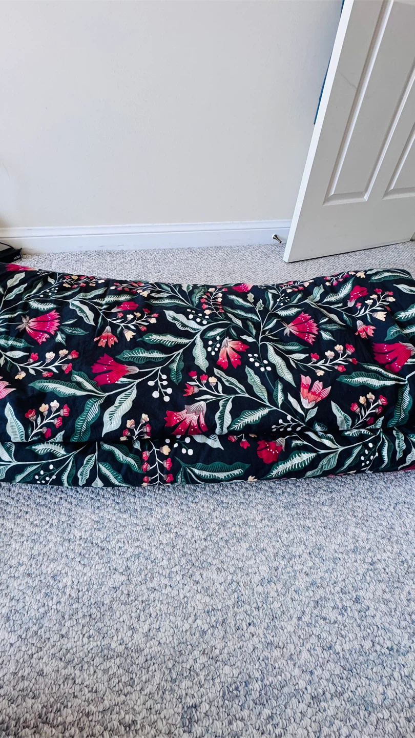 Duvet and cover cover with floral print - photo 2