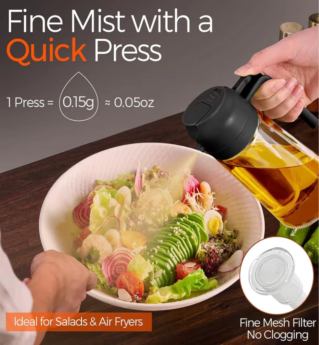 2-in-1 Oil Sprayer and Dispenser 470 ml - photo 4