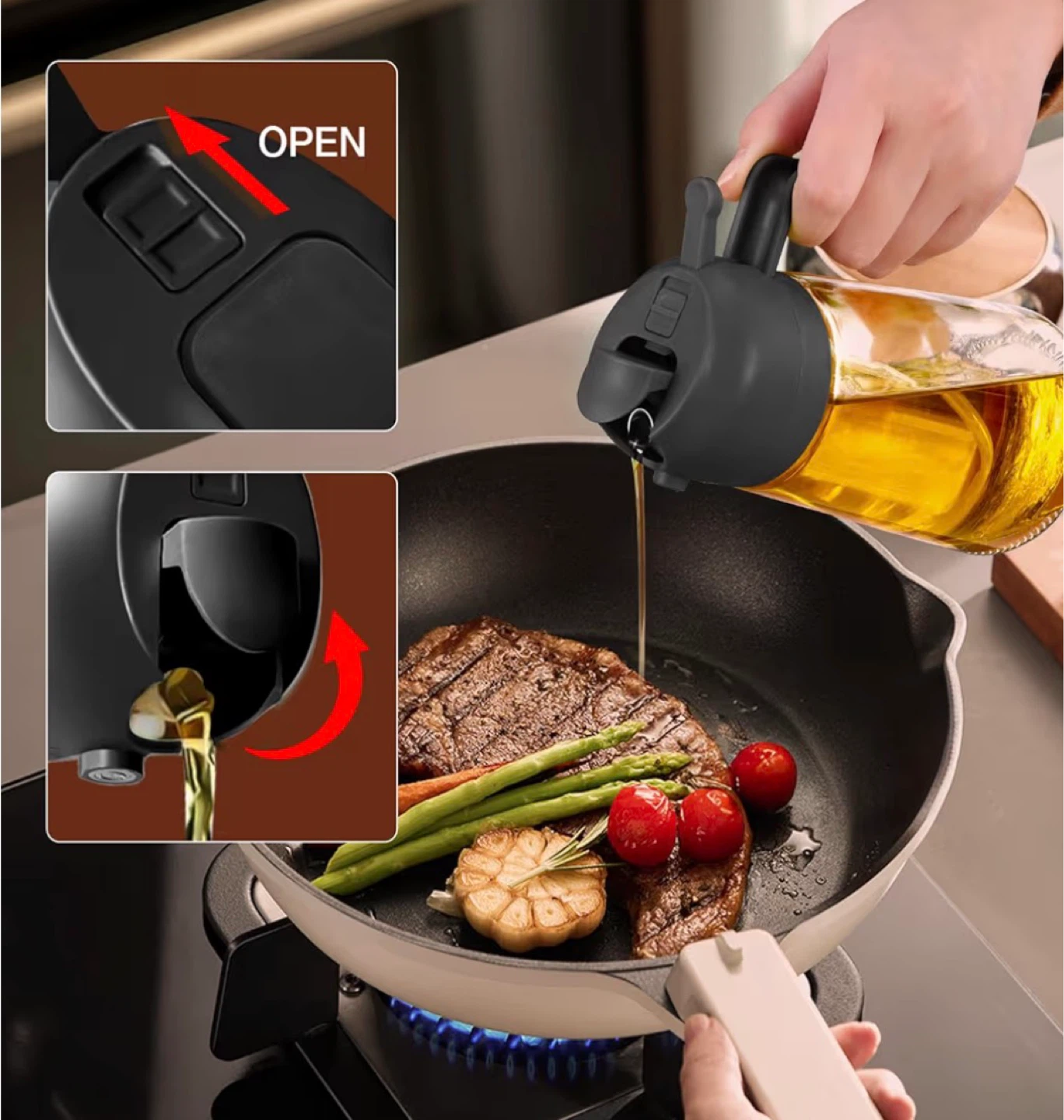 2-in-1 Oil Sprayer and Dispenser 470 ml - photo 5