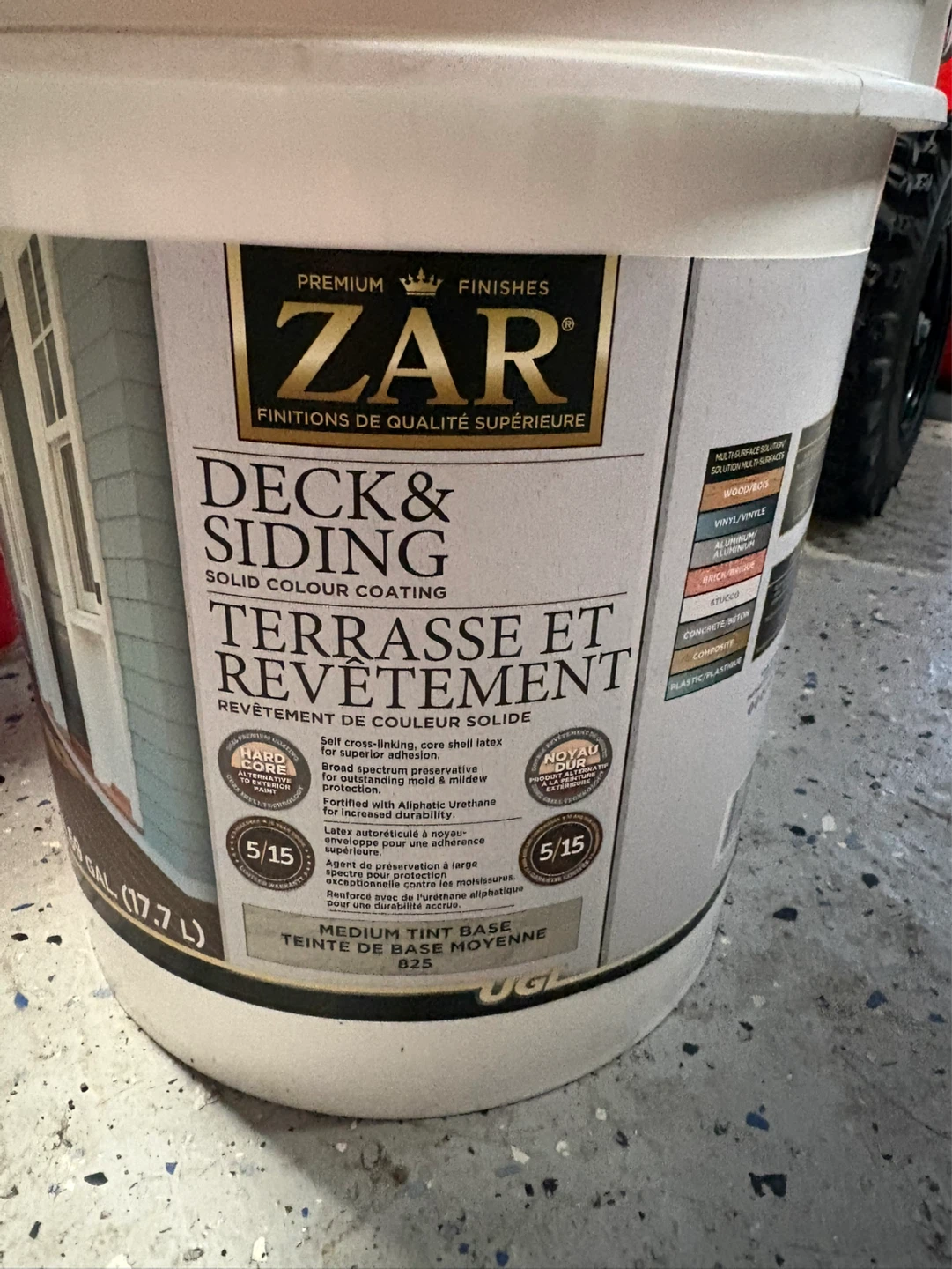 ZAR Deck & Siding paint Solid Colour Coating 4.69 Gallon - photo 2