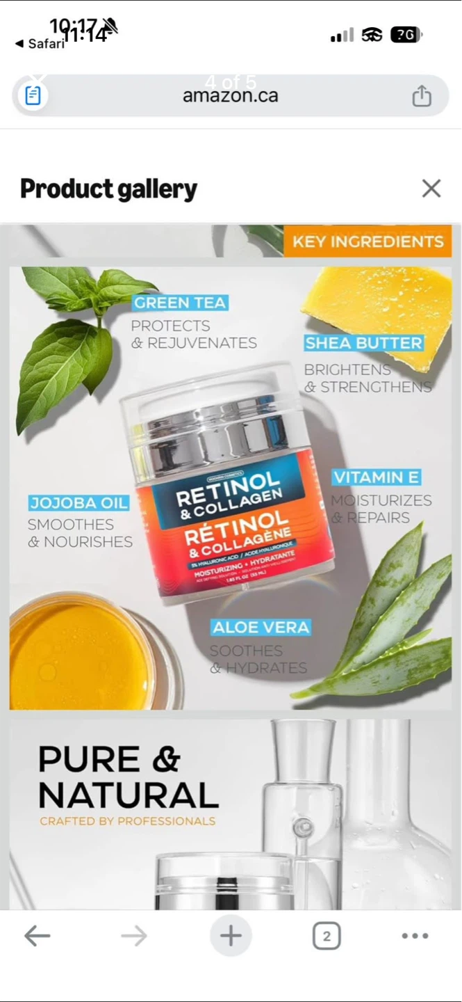 MOONRIN COSMETICS Retinol & Collagen Cream w/ Hyaluronic Acid - photo 2
