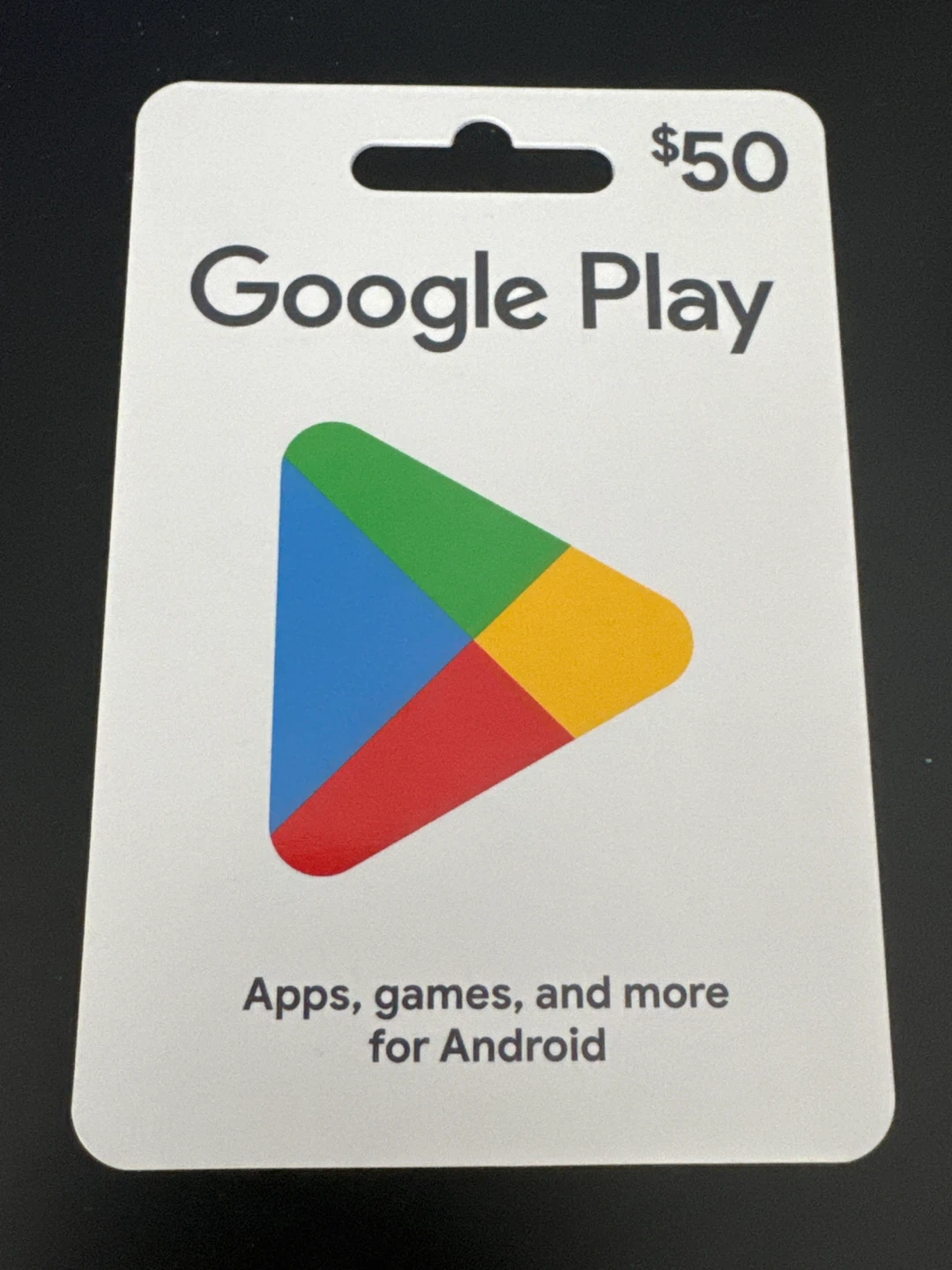 $50 Google Play Gift Card