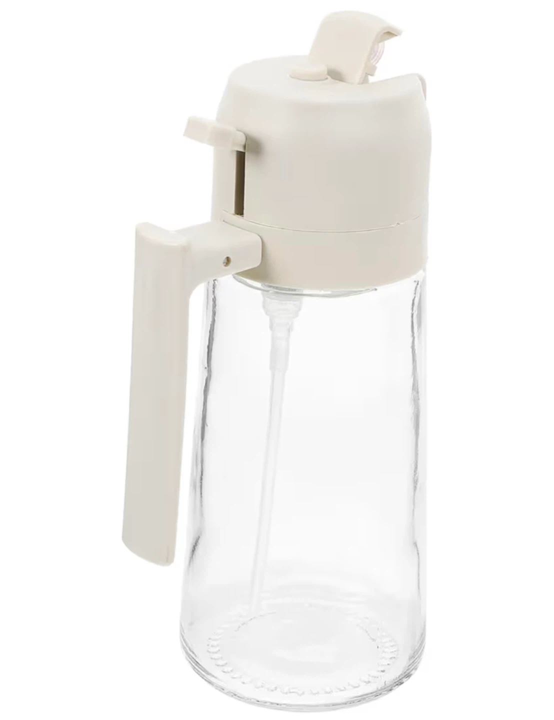 Glass Oil Dispenser Bottle with Handle