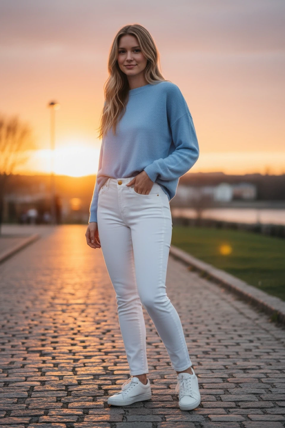 GUESS White Denim Jeans