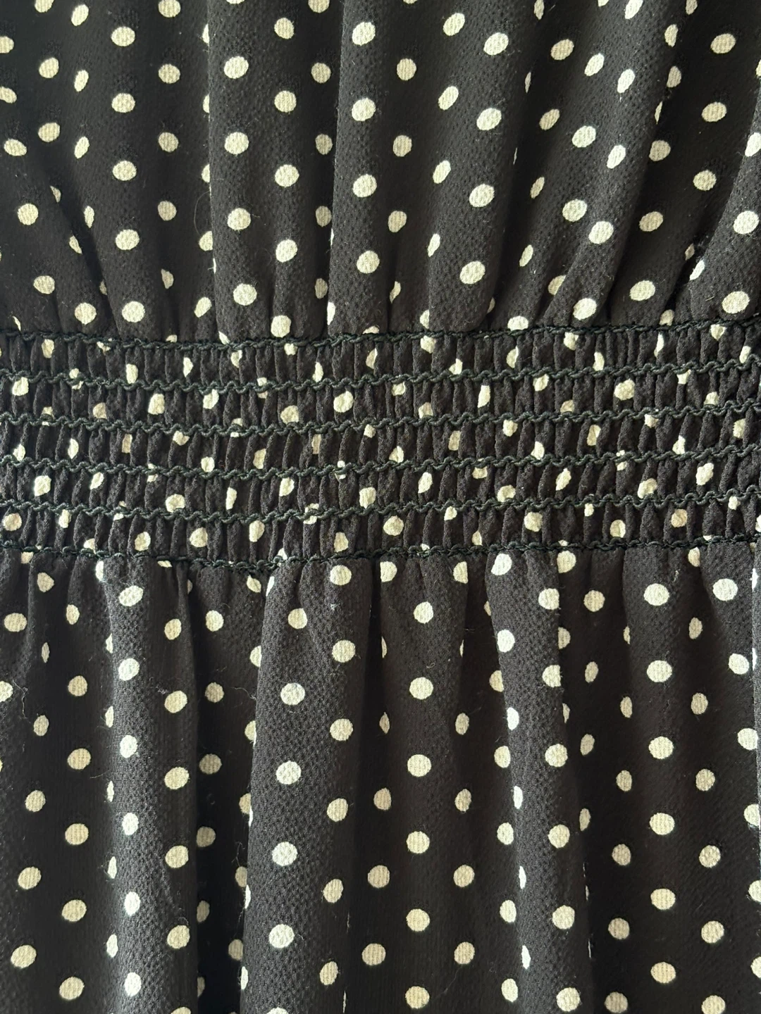 Black polka dot jumpsuit with wide legs - photo 4