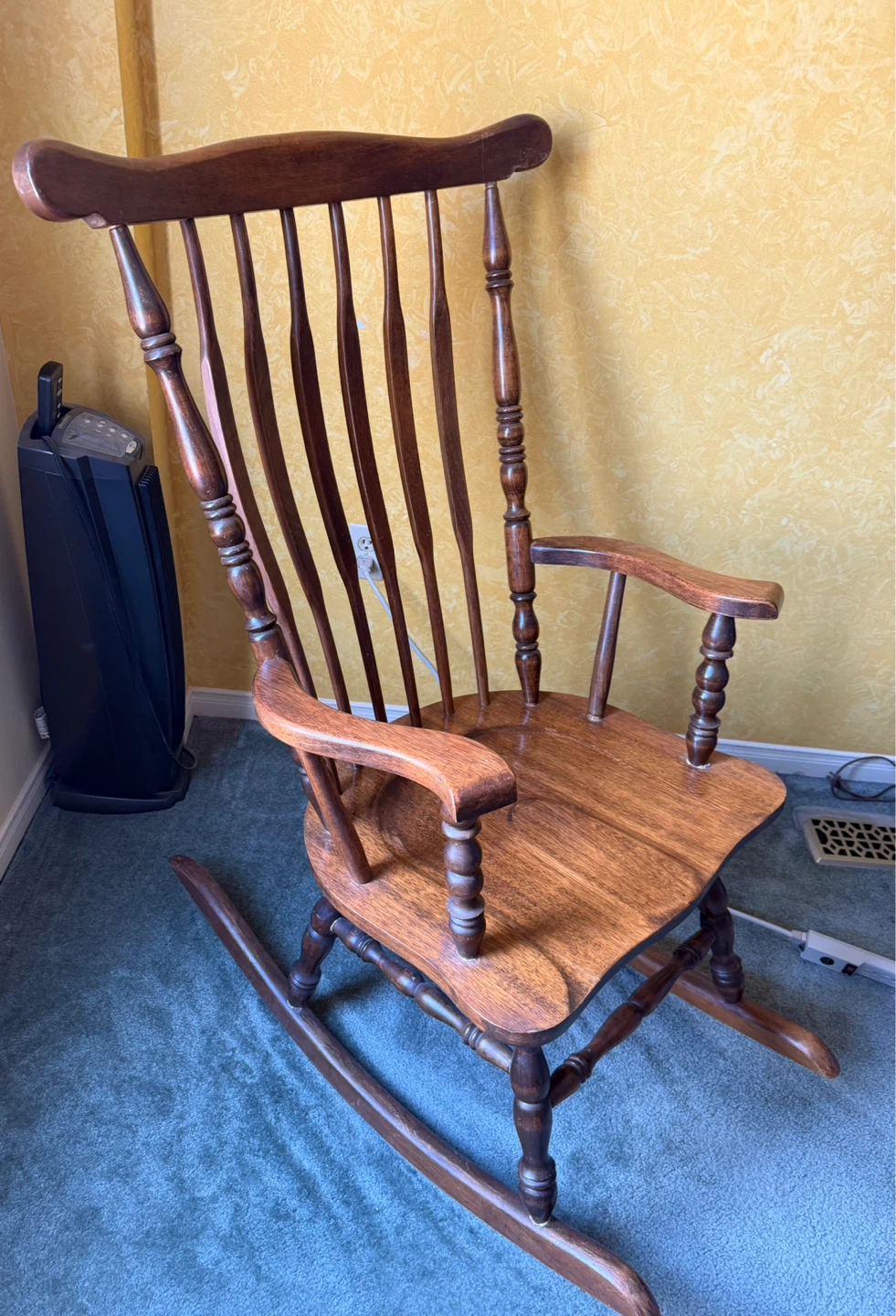 Vintage Beachwood solid wood Rocking Chair