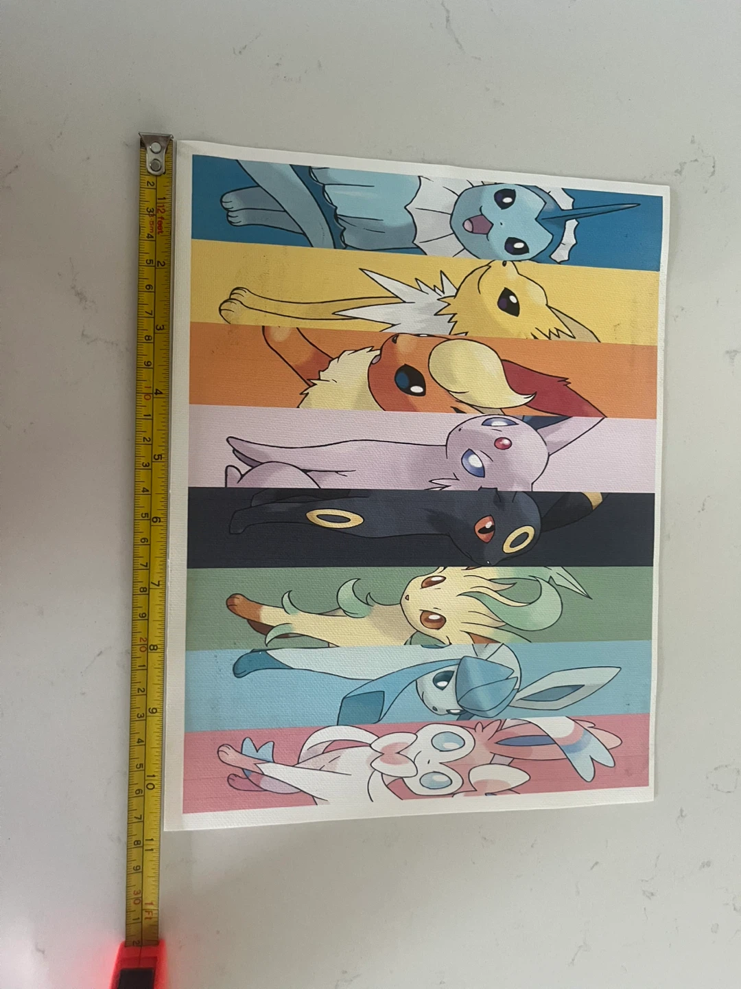 Pokemon Eevee Evolutions Canvas Print 8.5x11” - photo 3