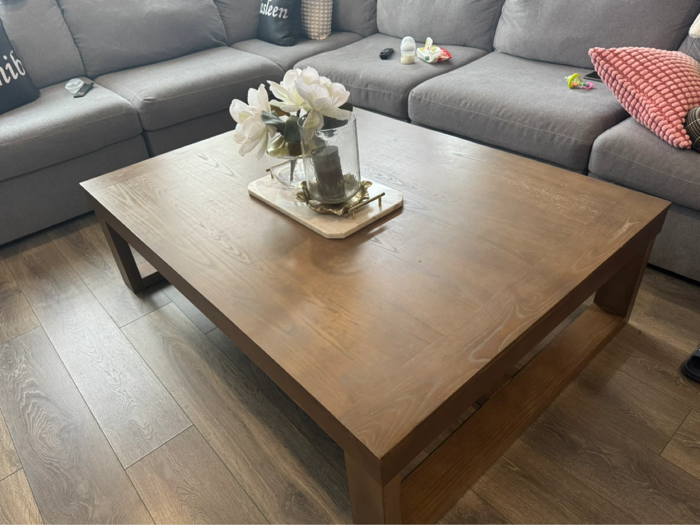 Large Wooden Coffee Table - photo 2