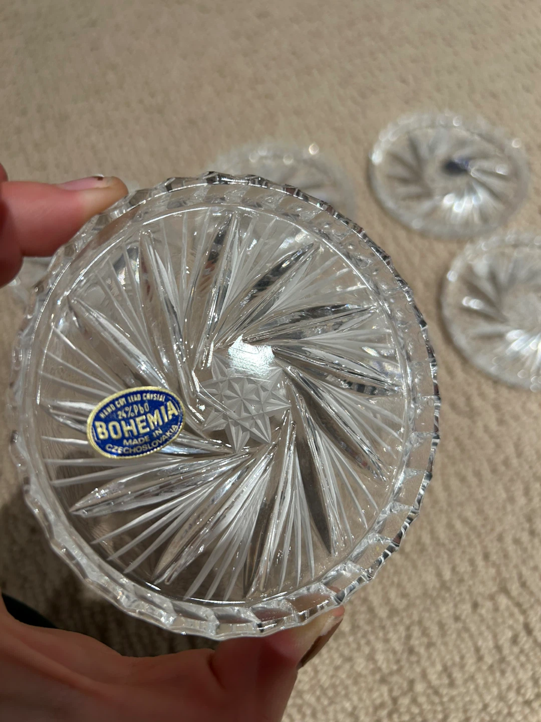 Bohemia Crystal Coasters